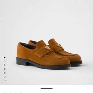 Prada suede loafers